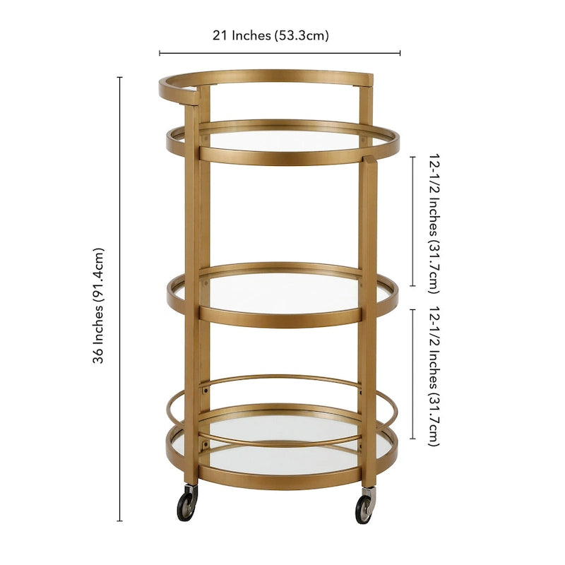 Mirrored Bar Cart