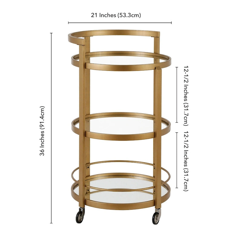 Mirrored Bar Cart