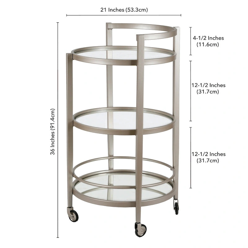 Mirrored Bar Cart