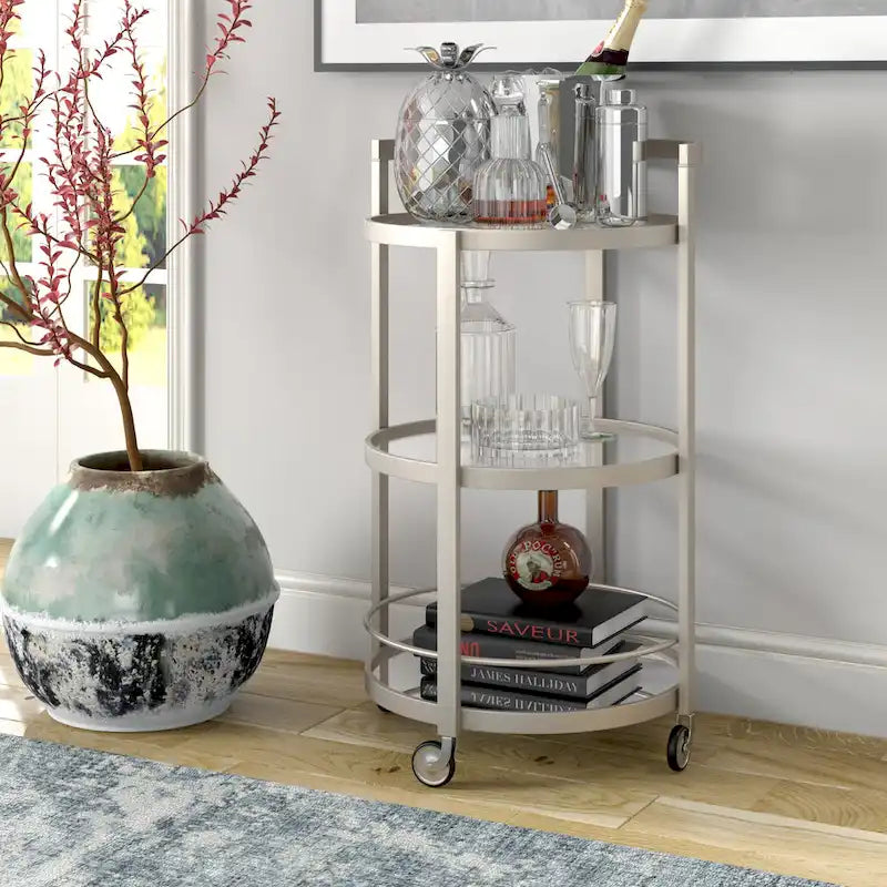Mirrored Bar Cart