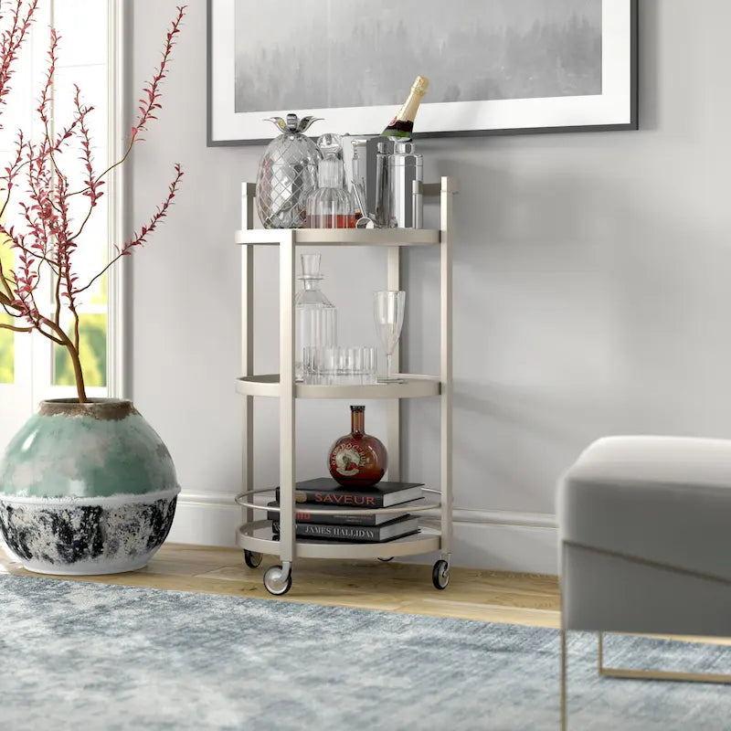 Mirrored Bar Cart