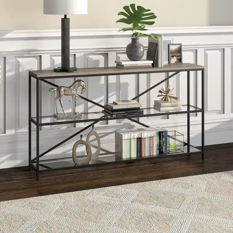 55-Inch Wide Rectangular Console Table