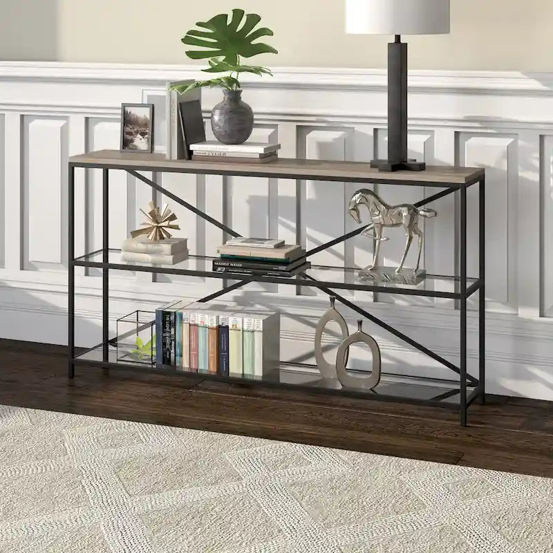 55-Inch Wide Rectangular Console Table