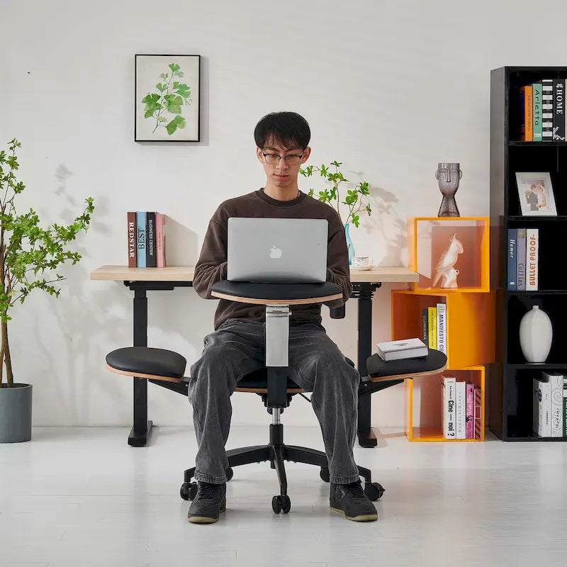 Black Ergonomic Adjustable Multi-Position Meditation Chair