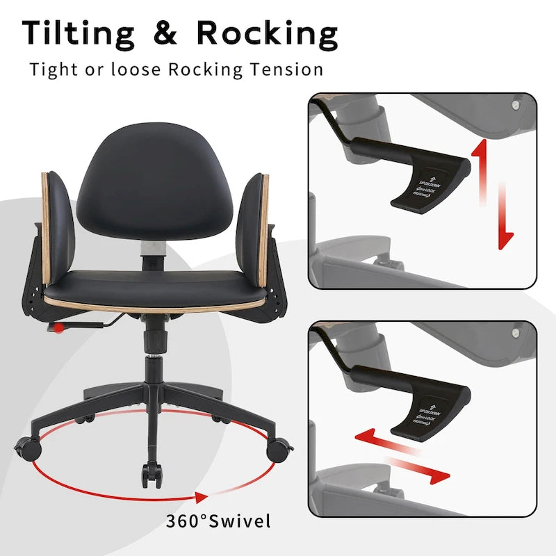 Black Ergonomic Adjustable Multi-Position Meditation Chair