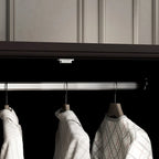 70.9-Inch Tall White Lacquer Wardrobe Armoire with Mirror Doors