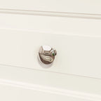 70.9-Inch Tall White Lacquer Wardrobe Armoire with Mirror Doors
