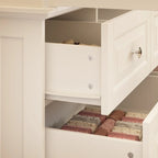 70.9-Inch Tall White Lacquer Wardrobe Armoire with Mirror Doors