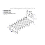 Warren Solid Wood Platform Bed with Footboard