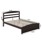 Warren Solid Wood Platform Bed with Footboard