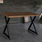 Industrial Style Computer Desk with Metal Frame