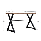 Industrial Style Computer Desk with Metal Frame