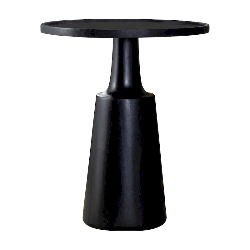 Round Top Pedestal Accent Side Table