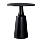 Round Top Pedestal Accent Side Table