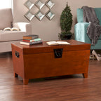 Oak Wood Trunk Coffee Table with Storage