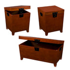 Oak Wood Trunk Coffee Table with Storage