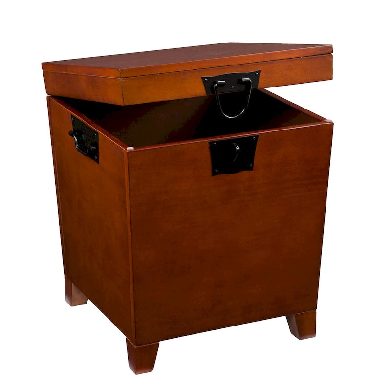 Oak Wood Trunk Coffee Table with Storage