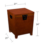 Oak Wood Trunk Coffee Table with Storage