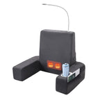Backrest Bed Lounger with Heated Shiatsu Massage Function