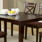 Contemporary Brown Solid Wood Dining Table