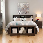 Copper Grove Backus Espresso Full/Queen Bookcase Headboard