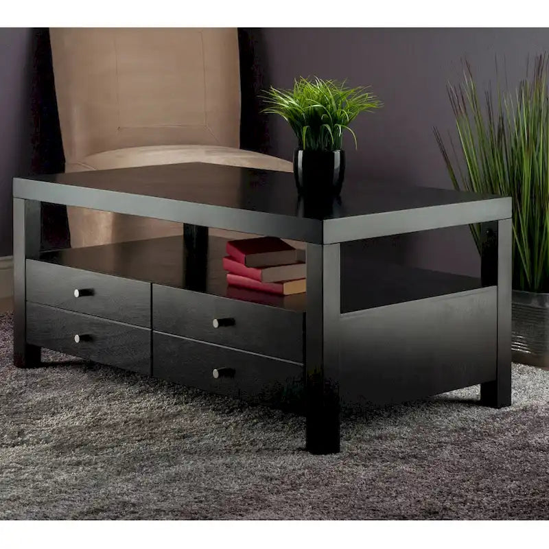 Espresso Coffee Table, 40.16 x 22.83 x 18.35