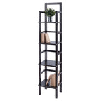 Aiden Baker's Rack, Narrow, Coffee - 14.72 x 13.86 x 70.71 inches
