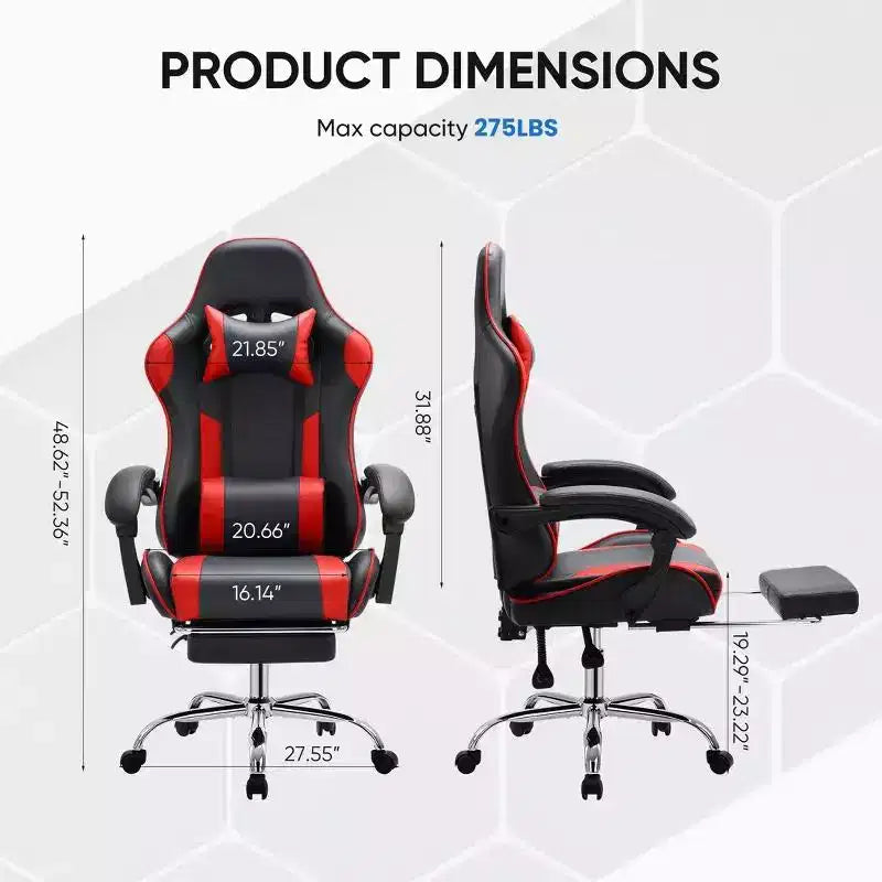 JIONJOY Ergonomic Racing Gaming Chair with High Back, Lumbar Support and Adjustable Armrests