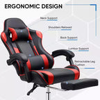 JIONJOY Ergonomic Racing Gaming Chair with High Back, Lumbar Support and Adjustable Armrests