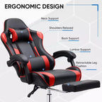 JIONJOY Ergonomic Racing Gaming Chair with High Back, Lumbar Support and Adjustable Armrests
