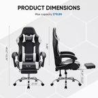 JIONJOY Ergonomic Racing Gaming Chair with High Back, Lumbar Support and Adjustable Armrests