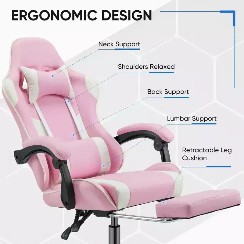 JIONJOY Ergonomic Racing Gaming Chair with High Back, Lumbar Support and Adjustable Armrests