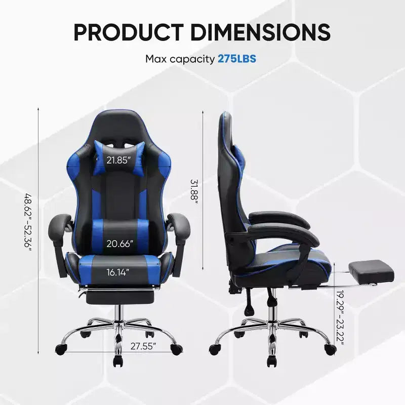 JIONJOY Ergonomic Racing Gaming Chair with High Back, Lumbar Support and Adjustable Armrests