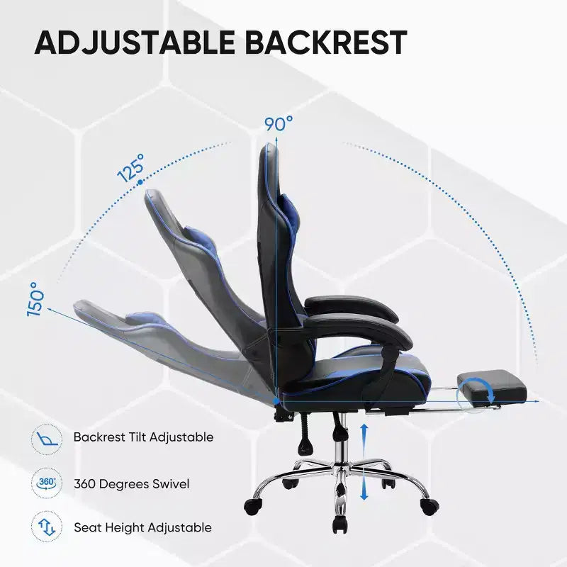 JIONJOY Ergonomic Racing Gaming Chair with High Back, Lumbar Support and Adjustable Armrests