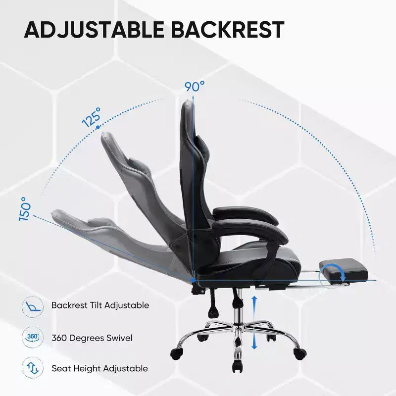 JIONJOY Ergonomic Racing Gaming Chair with High Back, Lumbar Support and Adjustable Armrests