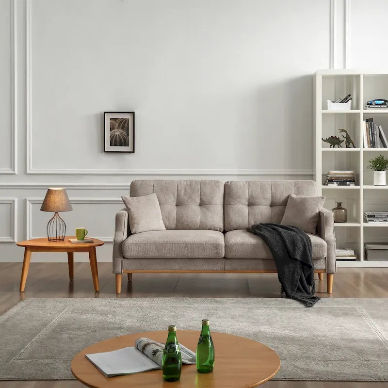 3-Seater Fabric Sofa for Living Room