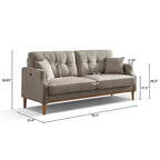 3-Seater Fabric Sofa for Living Room