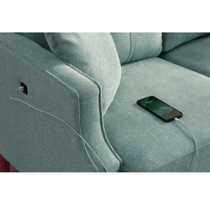 3-Seater Fabric Sofa for Living Room