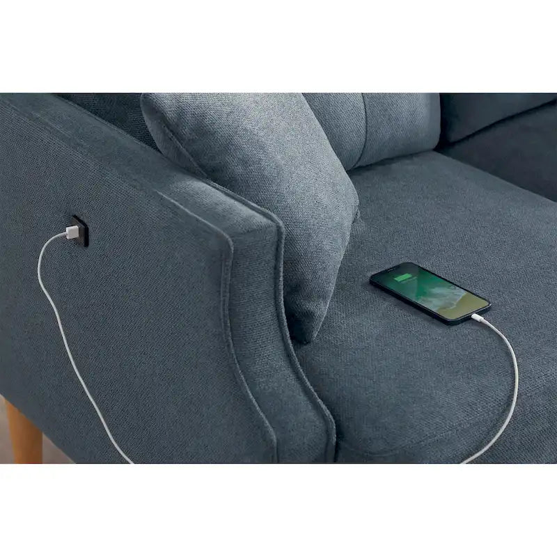 3-Seater Fabric Sofa for Living Room