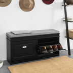 Hallway Shoe Storage Bench Cabinet with Flip-Drawer