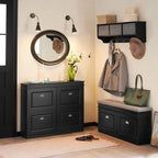 Hallway Shoe Storage Bench Cabinet with Flip-Drawer