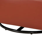 Everette Midnight Blue Top Grain Leather Swivel Glider Barrel Chair by Greyson Living