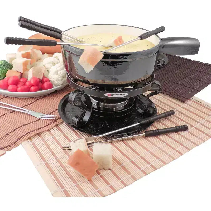 Service à fondue en fonte 9 pièces Lugano de Swissmar