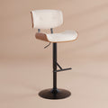  Leksand Adjustable Bar Stool with Straight T Footrest (Set of 3)