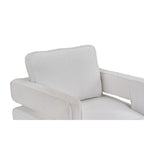 Swivel Barrel Accent Chair with Reversible Cushion and 360° Swivel Base
