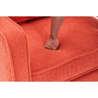 Swivel Barrel Accent Chair with Reversible Cushion and 360° Swivel Base