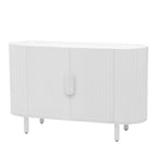 Light Luxury Sideboard with Wavy Texture and Adjustable Interior Shelves