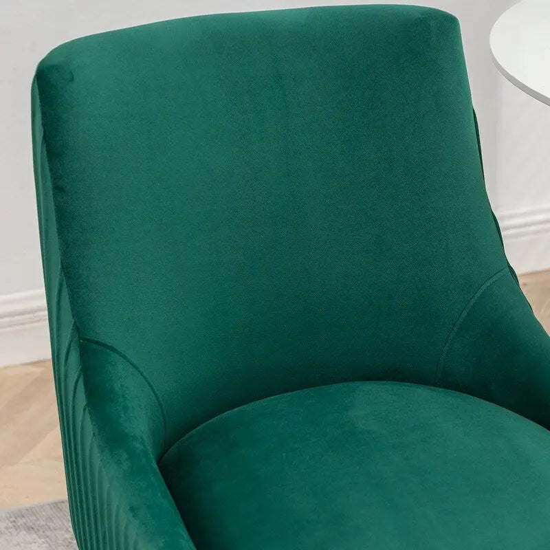 Modern Glam Tufted Velvet Upholstered Dining Chair