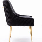 Modern Glam Tufted Velvet Upholstered Dining Chair