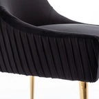 Modern Glam Tufted Velvet Upholstered Dining Chair